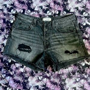 We the free 28 dark denim shorts